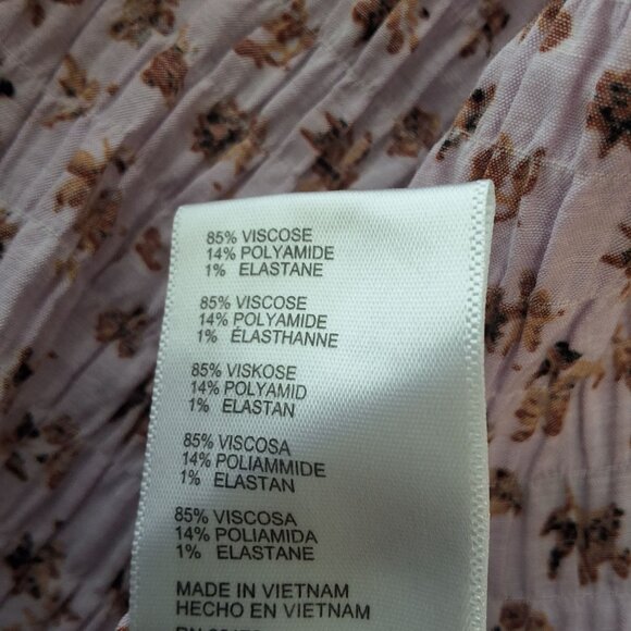 Urban Outfitters Floral Milkmaid‎ Babydoll Top Poet Sleeves Tie Cuff Sz M - Picture 10 of 12